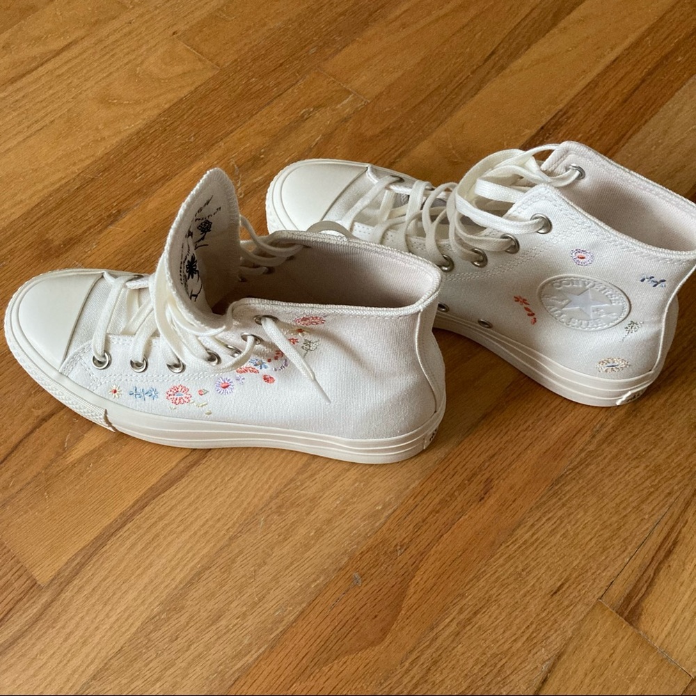Womens floral high top converse